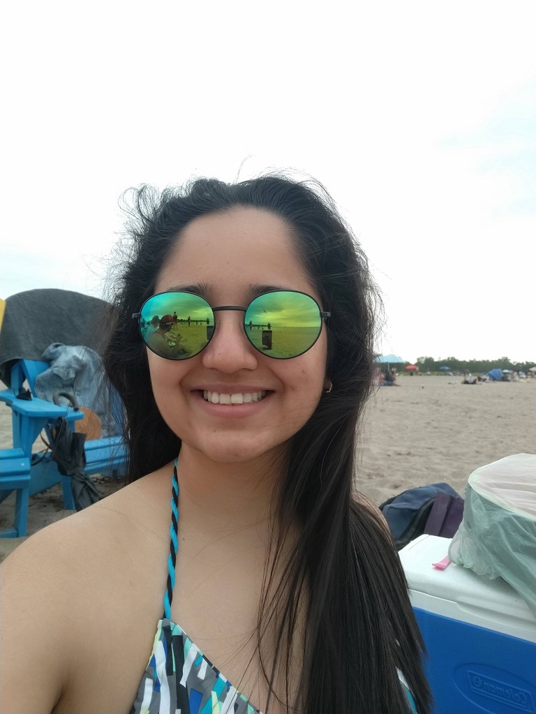 Celebrating a birthday near the lake