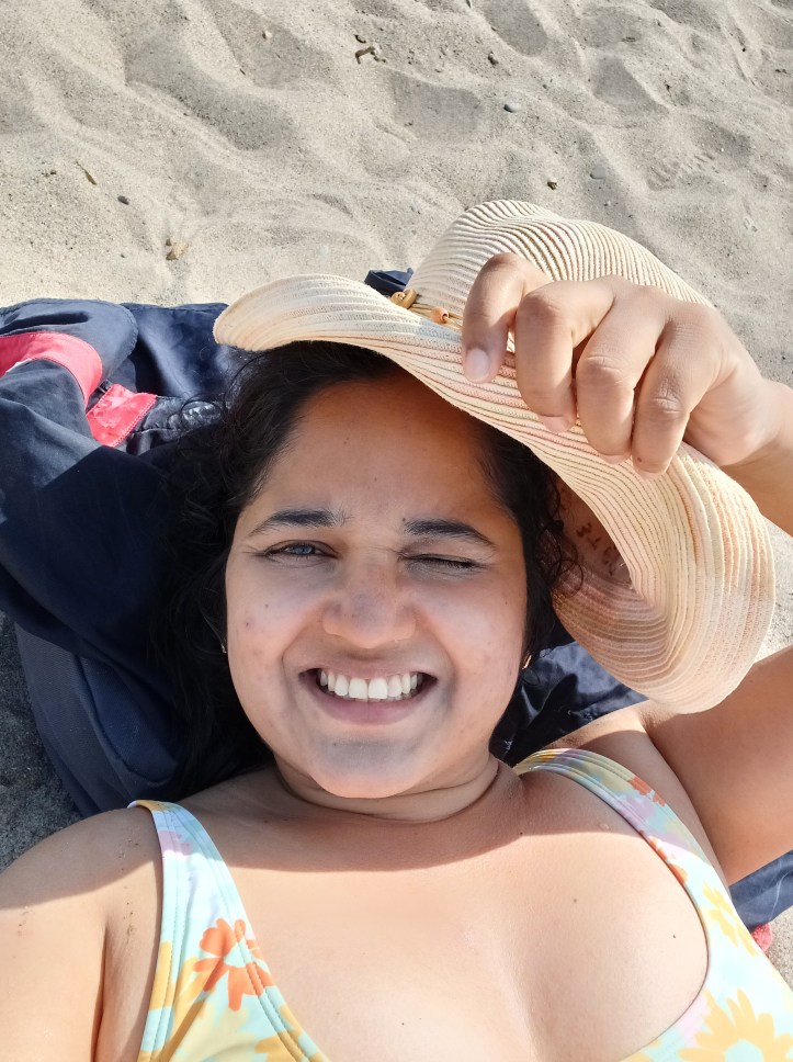 Relaxing at the beach