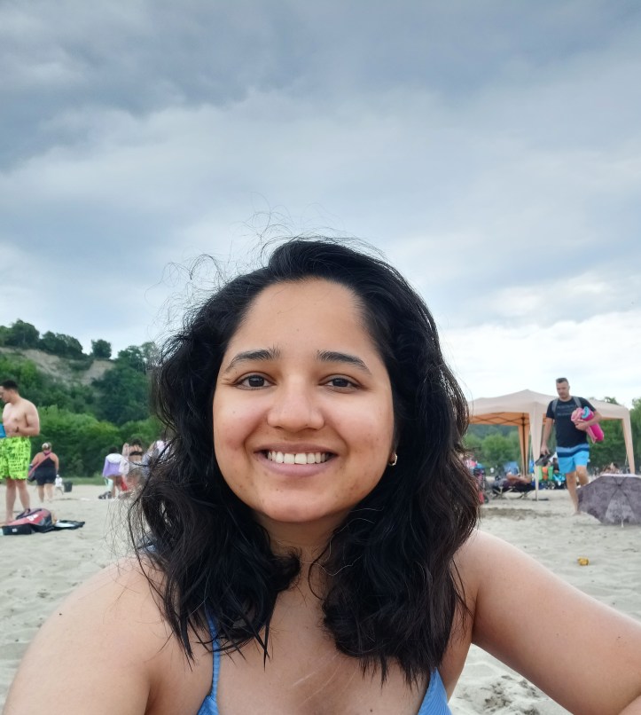 Chilling at another beach. Spending the days lounging on the beach is one of the joys of summer.